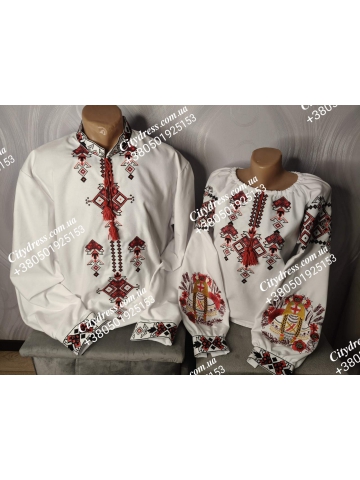 Парні вишиванки костюми Мама та дочка арт.9020