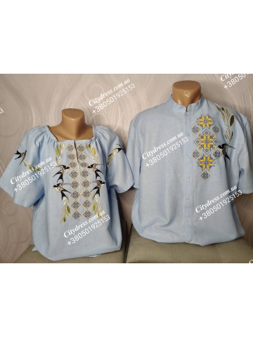 Парні вишиванки костюм з сорочкою  арт.9001