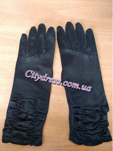 Дитячі ошатні рукавички з пальчиками  без зборки  арт. 2006