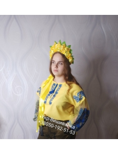 Фото Український віночок з стрічками арт.132