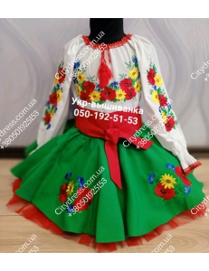 Фото Український фатіновий костюм для дівчинки арт. 2059