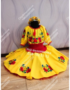 Фото Український фатіновий костюм для дівчинки арт. 2060