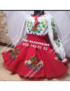 Фото Український фатіновий костюм для дівчинки арт. 2100