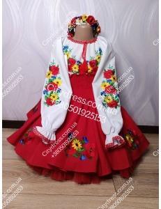 Фото Український фатіновий костюм для дівчинки арт. 2115