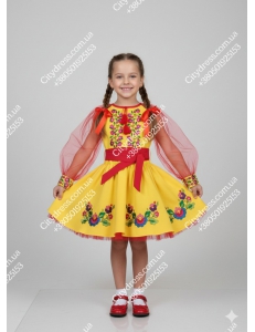 Український фатіновий костюм для дівчинки арт. 2872