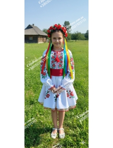 Український фатіновий костюм для дівчинки арт. 2871