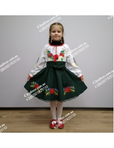 Український фатіновий костюм для дівчинки арт. 2846