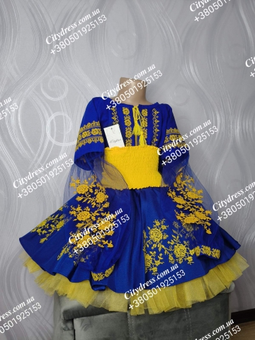 Український фатіновий костюм для дівчинки арт. 2101