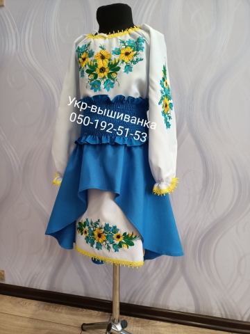 Сукня з вишивкою для дівчат арт. 7014