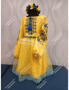 Сукня з вишивкою для дівчат арт. 7001