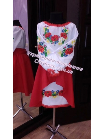 Сукня з вишивкою для дівчат арт. 7008